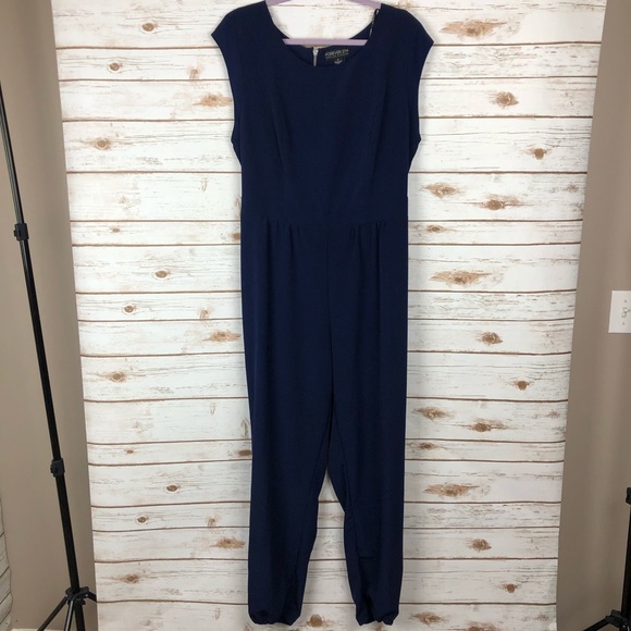 Forever 21 Pants - Forever 21 Plus Navy Jumpsuit